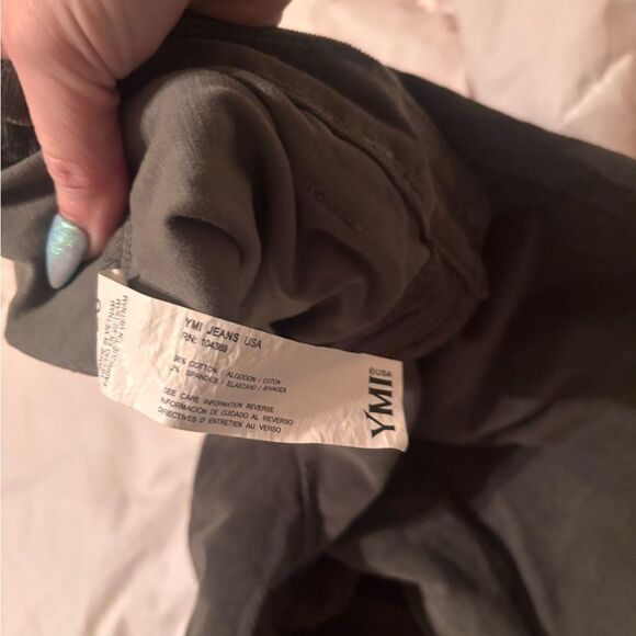 YMI Olive Green Corduroy Wide Leg Pants - Picture 4 of 5